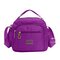 Women Waterproof Crossbody Bag Nylon Multi-zipper Sling Bag Handbag - 012