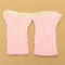 Women Lace Knitting Wool Twill Twist Boots Socks Leg Warmers Short Socks - Pink