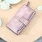 Elegant Candy Color PU Leather Long Wallet 5.5 inch Phone Bag Card Holder Purse For Women - Pink