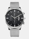 13 Colors Stainless Steel Men's Fake Three Eyes Six Pin Calendar Casual Business Quartz Watch - #12