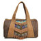 Brenice Embroidery Flower Tote Handbags Vintage Tassel Shoulder Crossbody Bags - Khaki