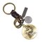 Retro Twelve constellation Woven Keychain Soft Leather Cord Keychain For Men - Sagittarius