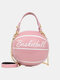 Women Basketball Football Chains Handbag Crossbody Bag - Pink