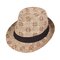 Men Vogue Straw Sunscreen Jazz Top Cap Outdoor Summer Casual Travel Breathable Hat - Brown