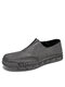 Men Collapsible Heel Loafers Slip On Soft Hand Stithcing Driving Shoes - Gray