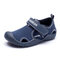 HOBIBEAR Unisex Kids Quick Dry Closed Toe Water Sandals - Dark Blue