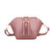 Women Mini Tassel Phone Bag Shell Solid Leisure Crossbody Bag - Pink