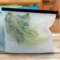Silicone Fresh-Keeping Bag Vacuum Sealed Bag Food Frozen Storage Bag Refrigerator Food Fruit 1000ML - White