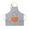 Multifunction Waterproof Kitchen Apron Sleeveless Cotton Linen Cooking Work Cloth for Home Kitchen Tool Working Tool - #2
