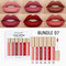 Combination Lip Glaze Set Waterproof Non-Stick Cup Long Lasting Lip Gloss Nude Makeup - #07