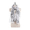Bali Yarn Scarf Female Sunscreen Chinese Style Scarf Peony Flower Scarf Cotton And Linen New - Black flower on white