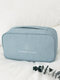 1PC Waterproof Bra Underwear Travel Business Zipper With Detachable Small Pocket Bag Portable Organizer Storage Bag - Blue