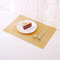 Contracted Simple European Style PVC Placemat Non-Slip Mat Creative Dining Table Mat Bowl Pad - Yellow