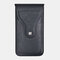 Men EDC Retro 6.3 Inch Phone Case Waist Belt Bag - Black