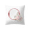 Простые наволочки в скандинавском стиле Розовый с алфавитом ABC Шаблон, наволочки для домашнего дивана, креативные художественные наволочки - #15