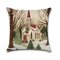 Retro Cartoon Christmas Santa Linen Throw Pillow Case Home Sofa Christmas Gift Art Decor - #3