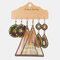 Bohemian Handmade Tassel Pendant Earring Set Geometric Triangle Water Drop Earring Set - 1