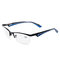 Mens Womens Half-rimmed Glasses Protect Eyes Durable High Definition Reading Glasses - Blue