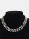 Trendy Drawstring Diamond Necklace Temperament Hollow Rhinestone Necklace - #03