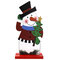 1Pcs DIY Wood Crafts Christmas Snowman Elk Christmas Ornaments Decoration Santa Claus Wooden Embellishment Table Decorations - #4