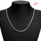 Fashion Chain Necklace 3MM Silver Plated Classic Snake Necklace Trendy Jewelry for Women - 24in