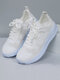 Women Casual Walking Shoes Breathable Hollow Cycling Sneakers - White