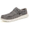 Men Breathable Light Weight Wearable Slip On Boat Shoes - Gray