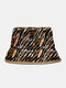 Unisex Polyester Cotton Overlay Colorful Irregular Stripe Pattern Fashion Bucket Hat - #01