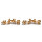 Classic Silver Gold Color Flower Earrings Ethnic Piercing Womens Flower Earrings - Gold