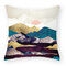 Atardecer moderno paisaje abstracto funda de cojín de lino sofá para el hogar fundas de almohada decoración del hogar - #8