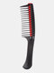 Rolling Comb Anti-Knotted Fork Hair Comb Detachable Large Teeth Straight Hair Comb Tool - Black