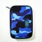 Multifuntional Camouflage Card Handbag Storage Bag Passport  Ipad Holder  - Blue
