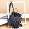 Women Nylon Waterproof Multi-function Backpack Leisure Travel Shoulder Bags - Blue