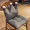 Crown Shape Lovely Cushion Chair Cover Soft Comfortable Chair Cushion Mat - Gray