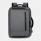 Men 15.6 Inch USB Charging Business Laptop Bag Backpack - Grey