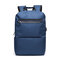 USB Charging Oxford Plaid Backpack Casual Computer Bag For Men - Navy Blue
