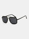 पुरुष रेट्रो फैशन स्क्वै फ्रेम UV सुरक्षा ग्रीष्मकालीन आउटडोर धूप का चश्मा - #03