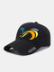 Winter Olympics Beijing 2022 Unisex Polyester Cotton Letter Embroidery Abstract Ski Figure Pattern Adjustable All-match Outdoor Sports Baseball Cap - Black