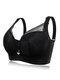 DD Cup Push Up Lace Full Coverage Breathable Bras - Black