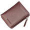 Artificial Leather Business 5 Card Slot Wallet Casual Multifunction Coin Bag - Purple