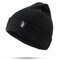 Unisex Warm Knitted Hat Ski Wool Cap Skull Cap Beanie - Black