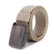 3.8cm*125cm  Quick Dry Thicker Nylon Belts Spot Canvas Belts Metal Buckle Belts - Khaki