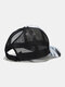 Unisex Mesh Fashion Geometric Printed Sunshade Breathable Baseball Hat - Gray-1