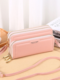 All-Match Faux Fur Multi-Pockets Crossbody Bag Large Capacity Phone Bag - Pink