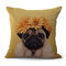 Cute Animal Simplified Style Cotton Linen Cushion Cover Home Sofa Car Cushion Cover Pillowcases  - #6