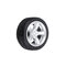 4PCS Alloy Wheels Tire Set Rims & Axles Model Car For 1/64 Modified Vehicle  - #1
