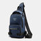 Large Capacity Casual USB Charging Port  Multipurpose Chest Bag Crossbody Bag For Men - Navy Blue