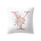 Простые наволочки в скандинавском стиле Розовый с алфавитом ABC Шаблон, наволочки для домашнего дивана, креативные художественные наволочки - #25