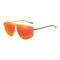 Men Vogue HD Polarized Metal Sunglasses HD UV400 Outdoor Travel Riding Driving Sunglasses - Red