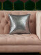 Almohada de cojín con lentejuelas navideñas de 1 pieza Caso sin cojines de sofá para el hogar con núcleo - gris